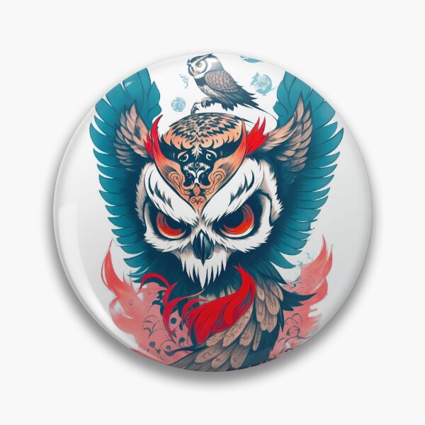 Item preview, skull owl designed and sold by illustroken.