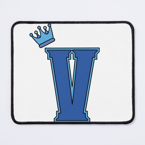 Item preview, Blue Letter V designed and sold by AFJ-Creative.