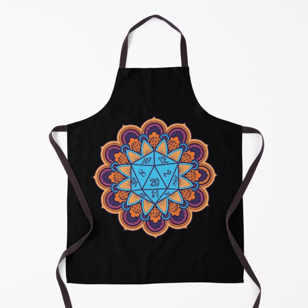 Item preview, D&D D20 Dice Flower Mandala designed and sold by sunburstrpg.