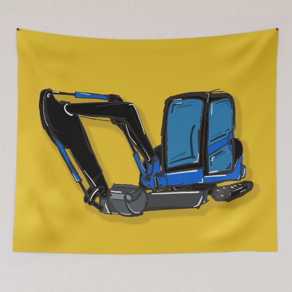 Item preview, blue mechanical shovel designed and sold by Antoine Marineau Bélanger.