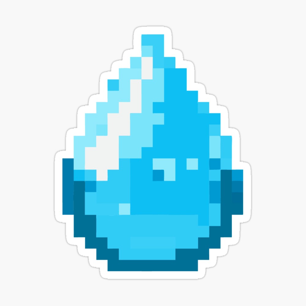 Pixel Water Drop Pin