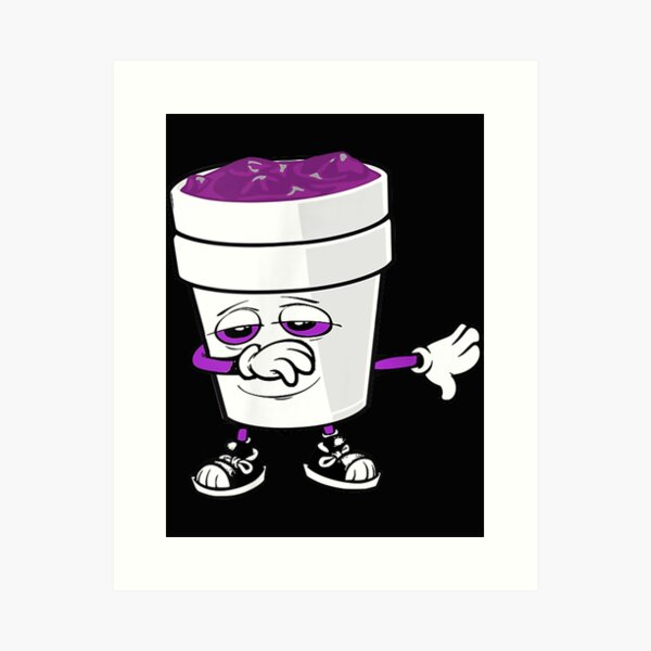 Lean / Sizzurp / Purple Drank - Double Styrofoam Cup + Crushed Ice