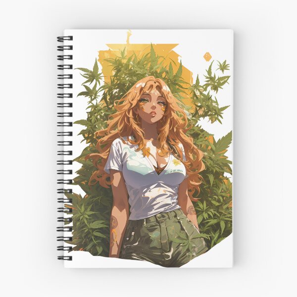 Item preview, Anime Cute Girl With Curly hair. Honey and Weed. 710 baby designed and sold by wojysmokes.