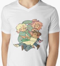 wirbeln T-Shirt mit V-Ausschnitt