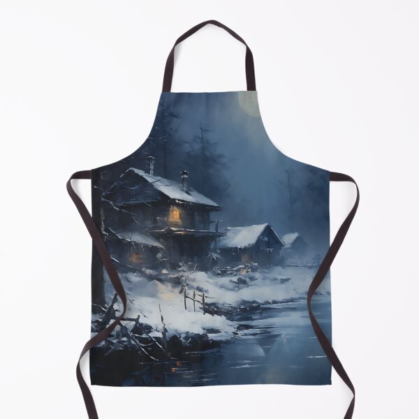 Item preview, Copy of cozy winter nights - cabin by the lake - 3 designed and sold by UmagineArts.