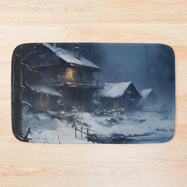 Item preview, Copy of cozy winter nights - cabin by the lake - 3 designed and sold by UmagineArts.