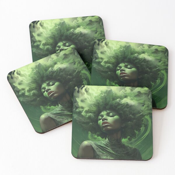 Item preview, Afro'd Maiden in Dark Fantasy with Liquid Light Emulsion designed and sold by Brand Uno Studio.
