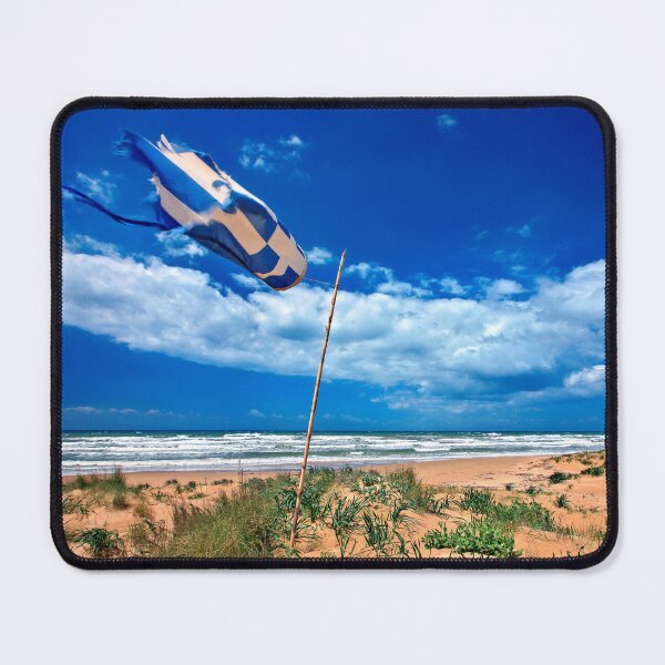 Item preview, A Greek beach, I think designed and sold by Hercules Milas.