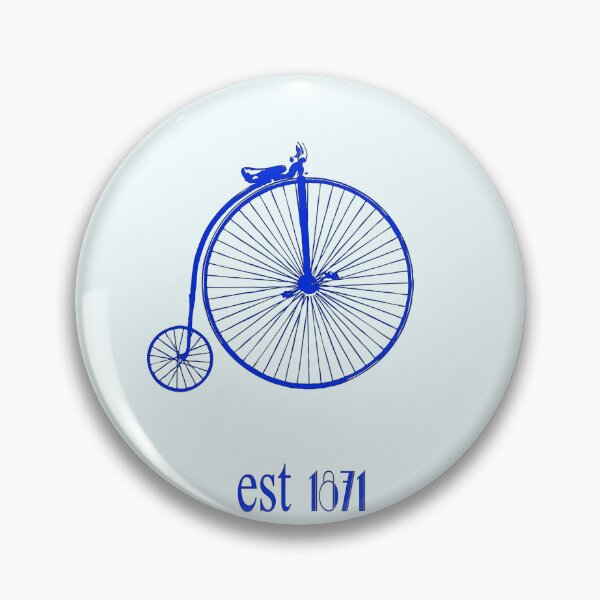 Item preview, Art Nouveau Penny Farthing Slim Blue designed and sold by kernowerno.