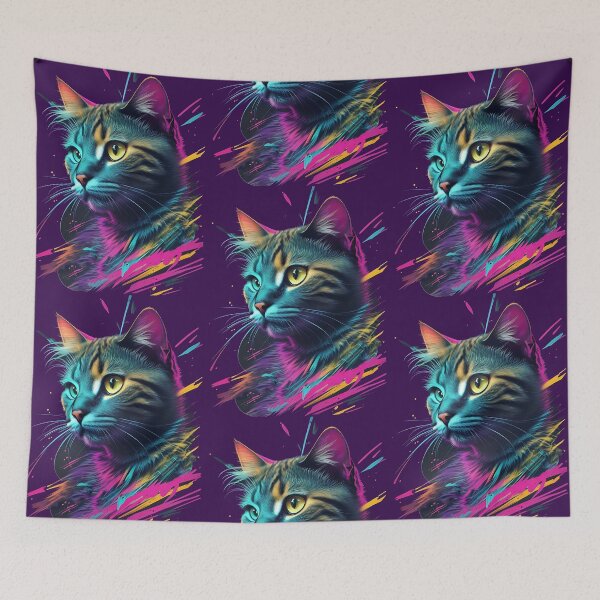 Item preview, Scribbled Creation of  Cat  - Galactic Neon designed and sold by ngness.