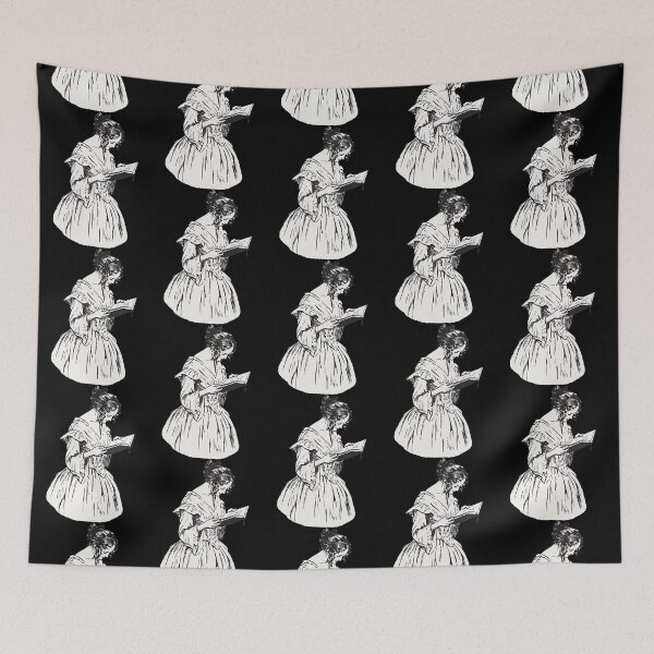 Item preview, Dark academia women reading designed and sold by LyndseyLanham.