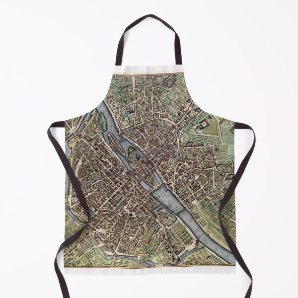 Item preview, Historical map of Paris, 1657 - VIntage designed and sold by alambic-designs.