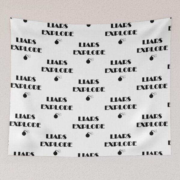 Item preview, Liars Explode Funny Sayings Quote Typography designed and sold by LyndseyLanham.
