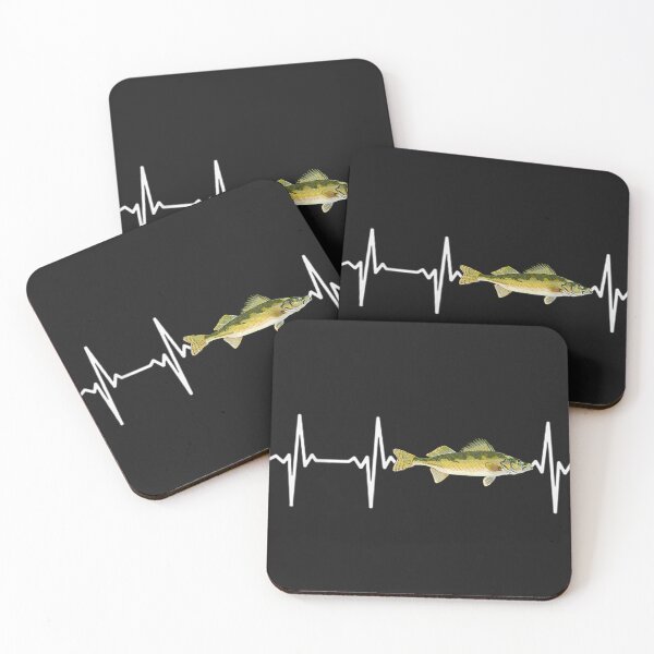Item preview, Walleye Heartbeat For Freshwater Fish Fishing Lovers  designed and sold by ElsieHosford.