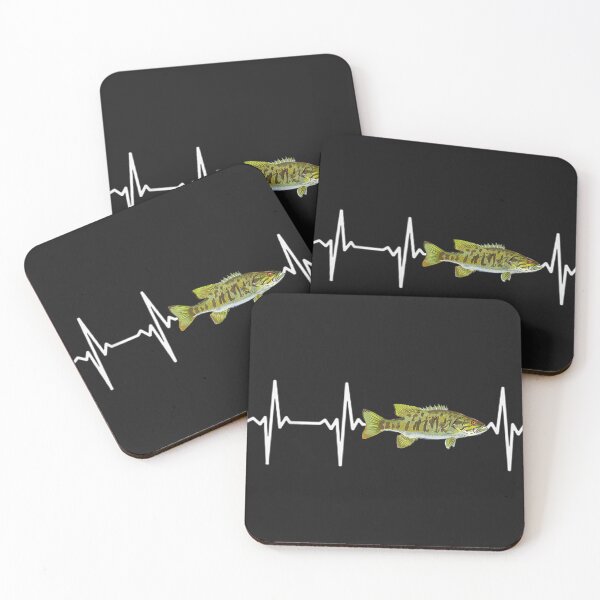 Item preview, Smallmouth Bass Heartbeat For Freshwater Fish Fishing Lovers  designed and sold by ElsieHosford.