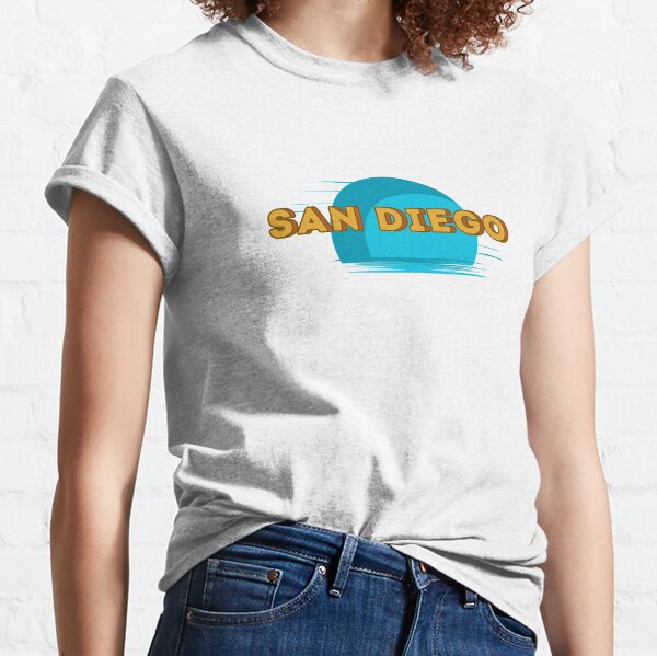  Womens Slam Diego California Tee San Diego V-Neck T-Shirt :  Sports & Outdoors