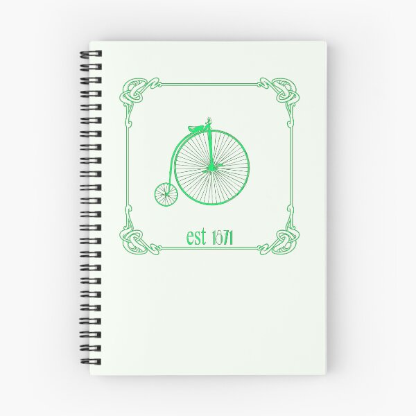 Item preview, Art Nouveau Penny Farthing Slim Green designed and sold by kernowerno.