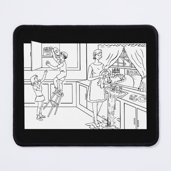 Item preview, The 'Cookie-Theft' Picture (White Ink Only) designed and sold by Kyle Price.