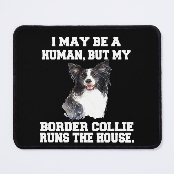 Item preview, Border Collie Dog Owner I May Be A Human, But My Border Collie Runs The House! designed and sold by fantasticdesign.