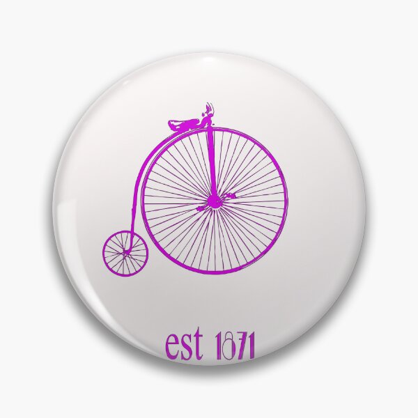 Item preview, Art Nouveau Penny Farthing Slim Pink designed and sold by kernowerno.