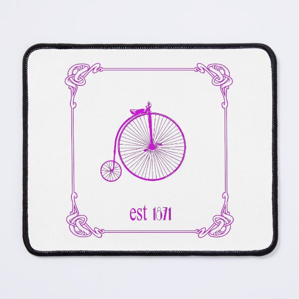 Item preview, Art Nouveau Penny Farthing Slim Pink designed and sold by kernowerno.