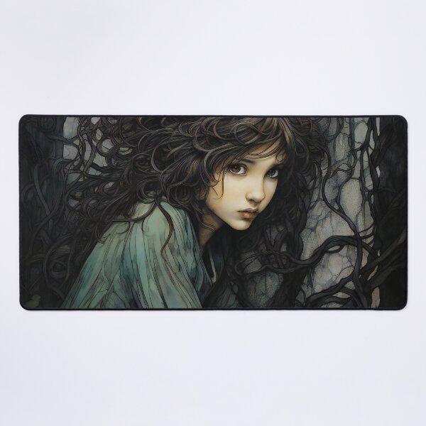 Item preview, Mysterious Vintage Dryad Girl 1 designed and sold by Art by Lilia.