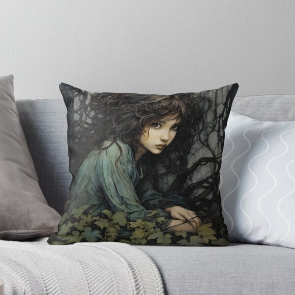 Item preview, Mysterious Vintage Dryad Girl 1 designed and sold by Art by Lilia.