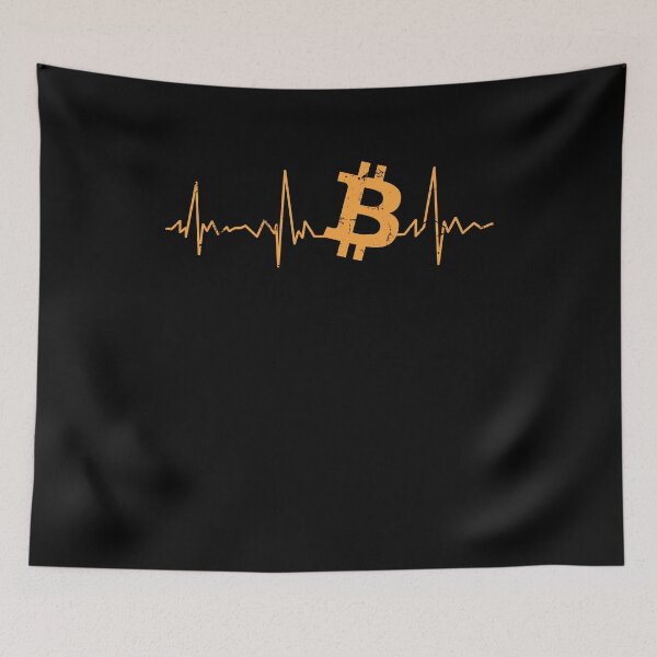Item preview, Bitcoin heartbeat vintage orange designed and sold by playloud.