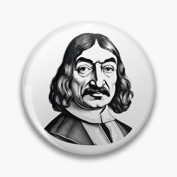 Item preview, Portrait of Rene Descartes designed and sold by NTGUILTY.