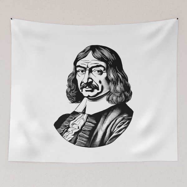Item preview, Rene Descartes Portrait designed and sold by NTGUILTY.