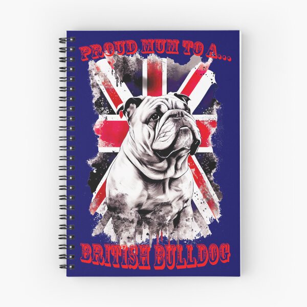Item preview, British Bulldog in front of a Union Jack flag designed and sold by LorrieBee.
