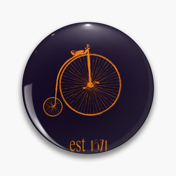 Item preview, Art Nouveau Penny Farthing Slim Orange designed and sold by kernowerno.