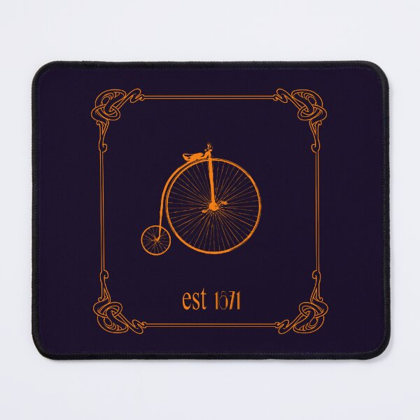 Item preview, Art Nouveau Penny Farthing Slim Orange designed and sold by kernowerno.