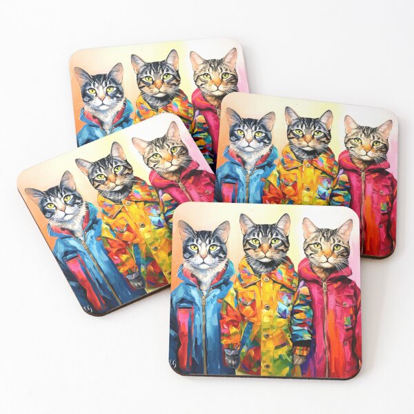 Item preview, Colorful Urban Cats designed and sold by Ivan  Guaderrama.
