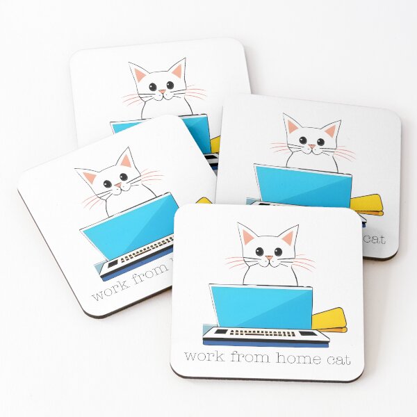 Item preview, Work from Home Cat designed and sold by GeeklyShirts.