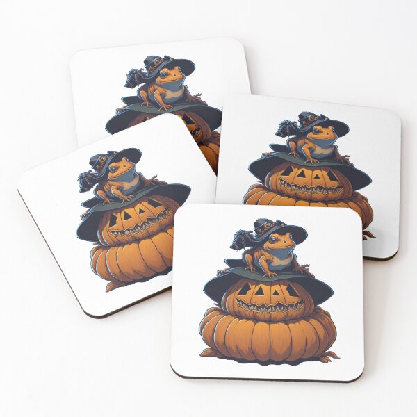 Item preview, Spooky Halloween frog designed and sold by SketchHue.