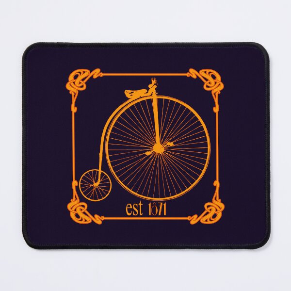 Item preview, Art Nouveau Penny Farthing Orange II designed and sold by kernowerno.
