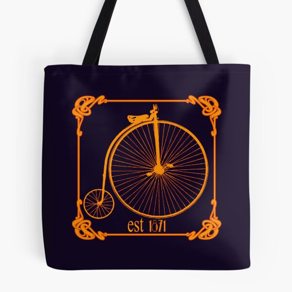 Item preview, Art Nouveau Penny Farthing Orange II designed and sold by kernowerno.