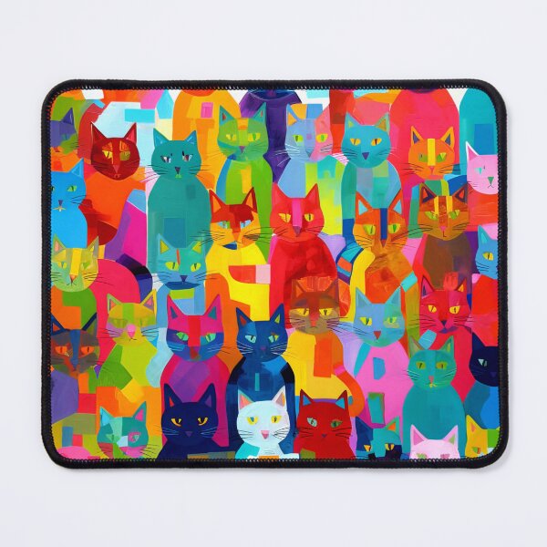 Item preview, Feline Mosaic designed and sold by Ivan Guaderrama.