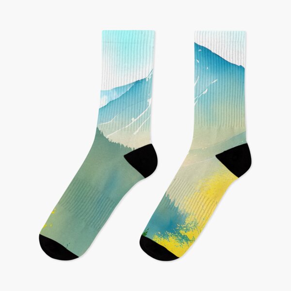 Item preview, Watercolor Mountain Landscape - Impressionism and Chinese painting designed and sold by joejiing.