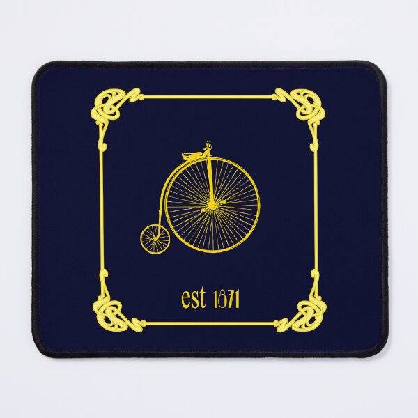 Item preview, Art Nouveau Penny Farthing Slim Yellow designed and sold by kernowerno.