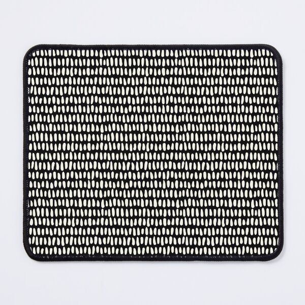 Item preview, Drops Abstract Shape pattern black and Ivory designed and sold by BONBcreative.