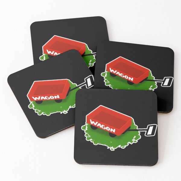Item preview, Red Wagon on Green Grass Sticker and Shirt Design by Zeesdesign on Redbubble designed and sold by ZEESDESIGN.