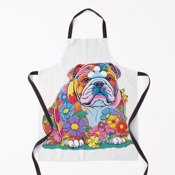 Item preview, BullDog flower power designed and sold by kentHdesigns.