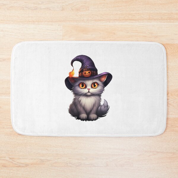 Item preview, Cute Halloween Witch Cat designed and sold by Vansky-Art.