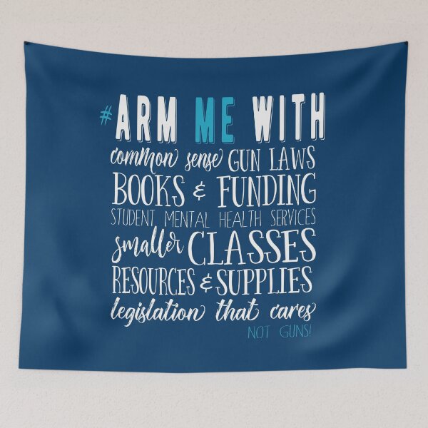 Item preview, Arm Me With (#armmewith) Common Sense Gun Laws - white text designed and sold by WordBubble.