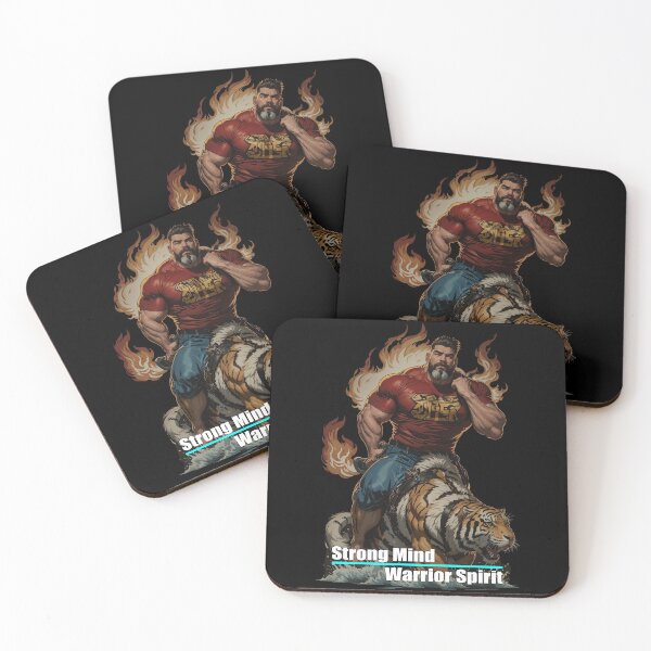 Item preview, Strong mind ride tiger fire flame designed and sold by ThanaDesign.