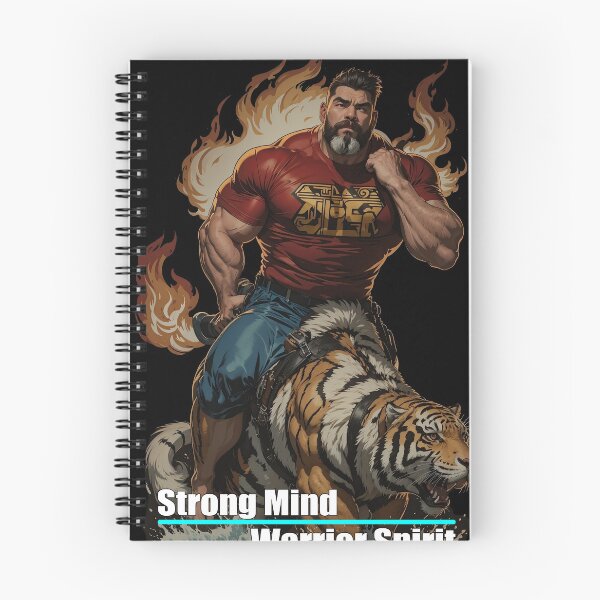 Item preview, Strong mind ride tiger fire flame designed and sold by ThanaDesign.