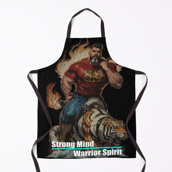 Item preview, Strong mind ride tiger fire flame designed and sold by ThanaDesign.