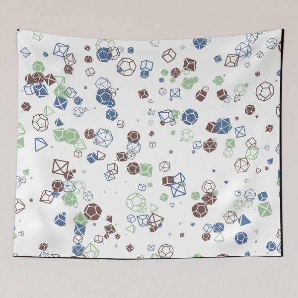 Item preview, Dice Hoard - Brown, Green, and Blue on White designed and sold by AvengingSassy.
